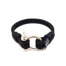 Black Nautical Bracelet by Bran Marion
