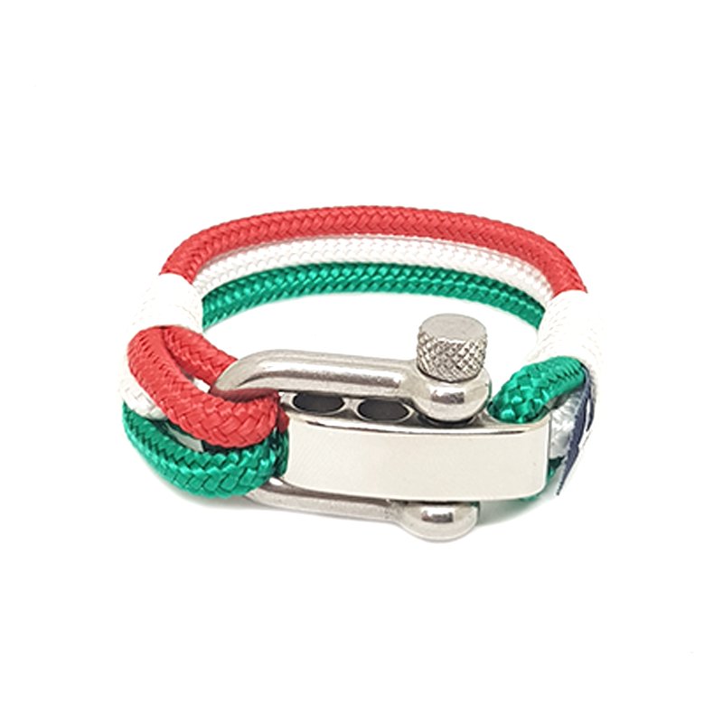 Italy Adjustable Shackle Nautical Bracelet by Bran Marion
