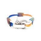 Jolly Roger Adjustable Shackle Nautical Bracelet by Bran Marion