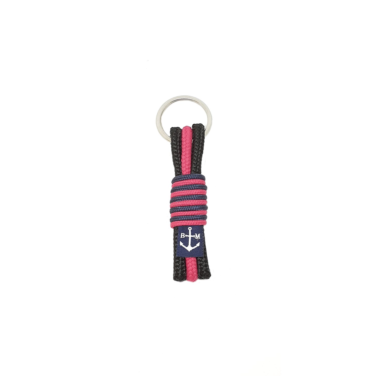 Black and Pink Handmade Keychain