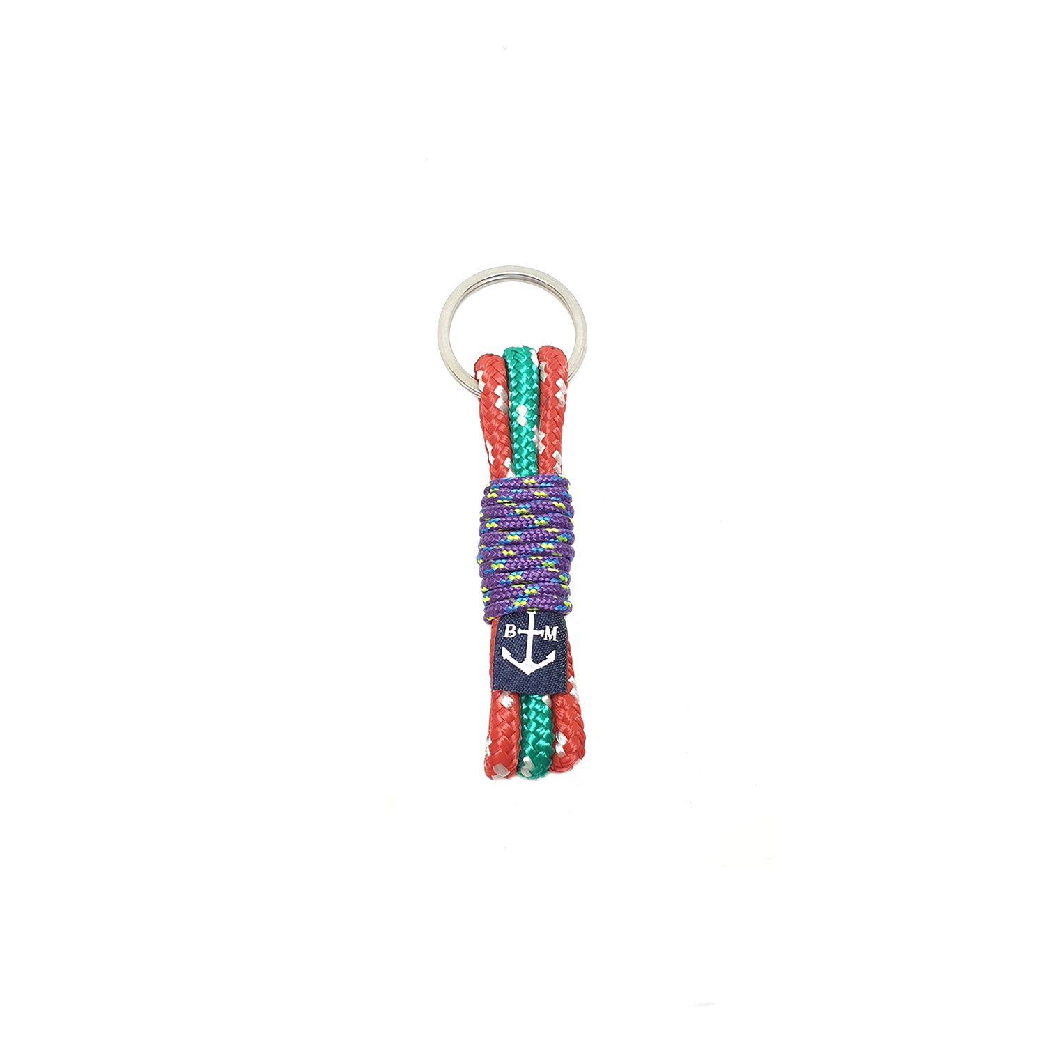Red-Green Purple Handmade Keychain
