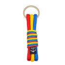 Romanian Flag Nautical Rope Keychain