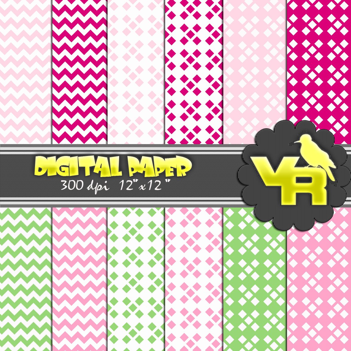 Sprinrg printable scrapbook paper DP004
