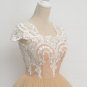 Cap-Sleeves Short Lace Appliques Tulle Prom Evening Homecoming Cocktail Dresses E0130