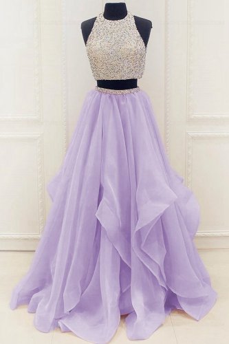 Elegant Two Pieces Prom Dresses Party Evening Gowns E0245