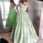 Ball Gown Off-the-Shoulder Beaded Prom Dresses Party Evening Gowns E0250