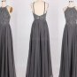 Elegant Beaded Chiffon Long Prom Evening Dresses E0564