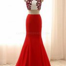 Mermaid Two Pieces Long Prom Evening Dresses E0583