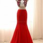 Mermaid Two Pieces Long Prom Evening Dresses E0583