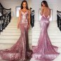 Mermaid Sequins Long Prom Evening Dresses E0594