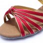 Women's Kids' Dance Shoes Latin/Ballroom Satin Chunky Heel Fuchsia Dance Shoes D601017
