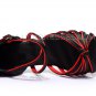Women's Kids' Dance Shoes Latin/Ballroom Satin Chunky Heel Black Red Dance Shoes D601019