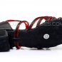 Women's Kids' Dance Shoes Latin/Ballroom Satin Chunky Heel Black Red Dance Shoes D601019