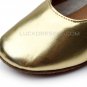 Kids' Gold Leatherette Flats Latin Salsa Modern Dance Shoes Chunky Heels Wedding Party Shoes D601039