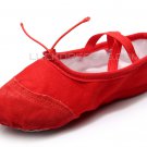 Women's Kids' Red Canvas Dance Shoes Ballet/Latin/Yoga/Dance Sneakers Canvas Flat Heel D601042