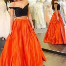 Two Pieces Off-the-Shoulder Prom Evening Formal Dresses E0028