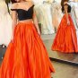 Two Pieces Off-the-Shoulder Prom Evening Formal Dresses E0028