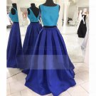 Two Pieces Blue Prom Dresses Party Evening Gowns E0387