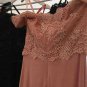 Mermaid Off-the-Shoulder Lace Long Pink Prom Dresses Party Evening Gowns E0486