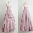 Long Pleated Prom Evening Party Dresses E0617