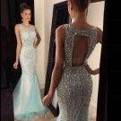 Mermaid Beaded Long Prom Evening Party Dresses E0639