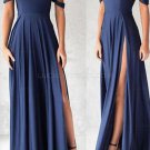 Long Blue Prom Evening Party Dresses E0672