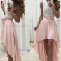 High Low Lace White Pink Prom Evening Party homecoming Graduation Dresses E0691