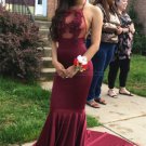 Sexy Mermaid Halter Long Prom Evening Party Dresses E0697