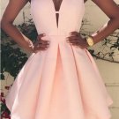 A-Line V-Neck Short Prom Homecoming Graduation Dresses E0698