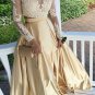 Long Sleeves Lace Appliques Two Pieces Prom Evening Party Dresses E0699
