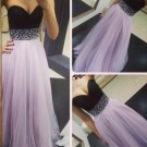 Beaded Sweetheart Long Prom Dresses Evening Gowns E0227