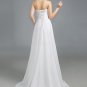 A-Line Sweetheart Beaded Long White Prom Dresses Evening Gowns E0230