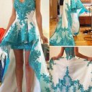 High Low Sweetheart Lace Prom Dresses Party Evening Gowns E0241