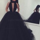 Long Black Ball Gown Prom Dresses Party Evening Gowns E0262