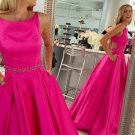 A-Line Beaded Long Prom Dresses Party Evening Gowns E0315