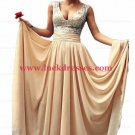 A-line V-Neck Sequins Chiffon Prom Evening Formal Dresses L-029