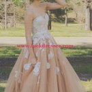 Ball Gown Sweetheart Tulle Lace Appliques Long Prom Formal Evening Party Dresses E0770