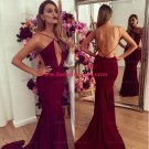 Sexy Backless Mermaid Long Prom Formal Evening Party Dresses E0774