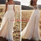 Chiffon and Lace Spaghetti Straps Prom Formal Evening Party Dresses E0948