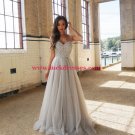 Beaded Spaghetti Straps Long Prom Formal Evening Party Dresses E0962
