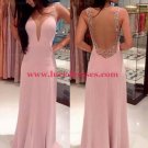 Long Pink Backless Prom Formal Evening Party Dresses E1046