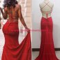 Long Red Sexy Prom Formal Evening Party Dresses E1058