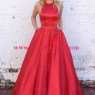 A-Line Halter Beaded Long Prom Formal Evening Party Dresses E1365
