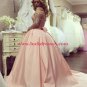 Ball Gown Off-the-Shoulder Long Sleeves Lace Prom Formal Evening Party Dresses E1525