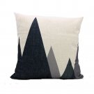 LG0013 Nature Cotton Linen Geometrical Triangle Decorative Throw Pillow Cover