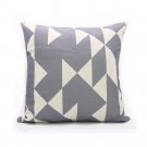 LG0032 Nature Cotton Linen Geometric Decorative Throw Pillow Cover