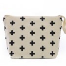 LG0107 Swiss Cross Nature Cotton Canvas Cosmetic Bag