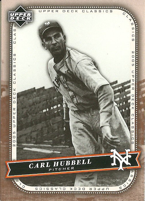 2005 Upper Deck Classics Carl Hubbell No. 18