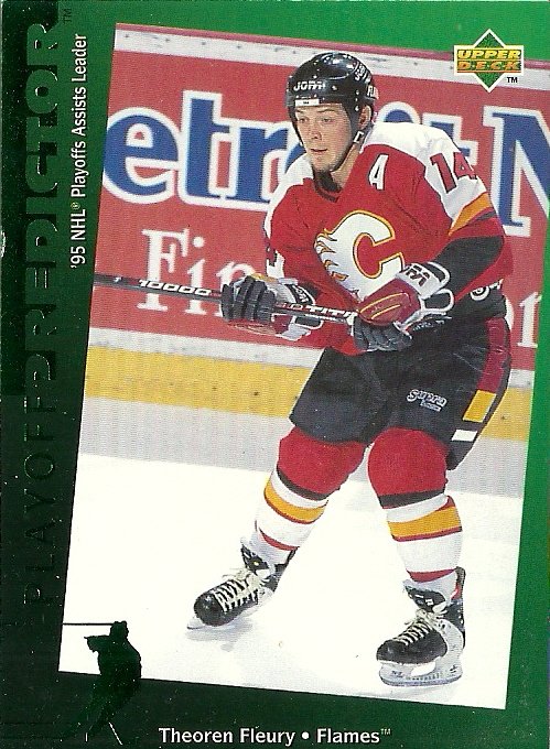 1994-95 Upper Deck Playoff Predictor Theoren Fleury No. R41