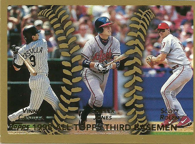 1999 Topps Vinny Castilla, Chipper Jones, Scott Rolen No. 453